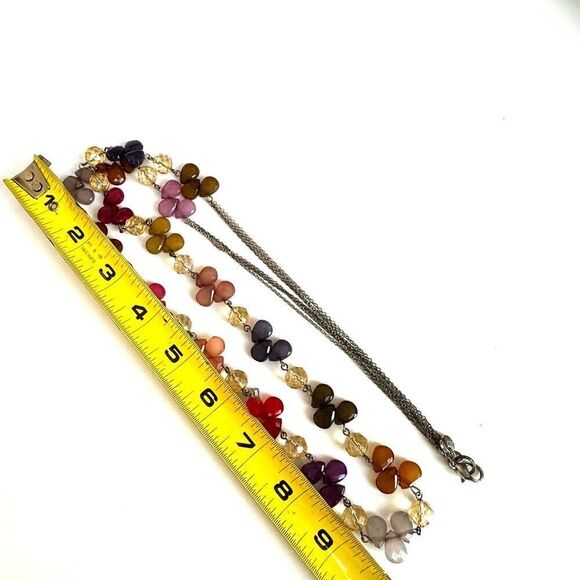 Loft colorful long beaded necklace - Picture 5 of 7